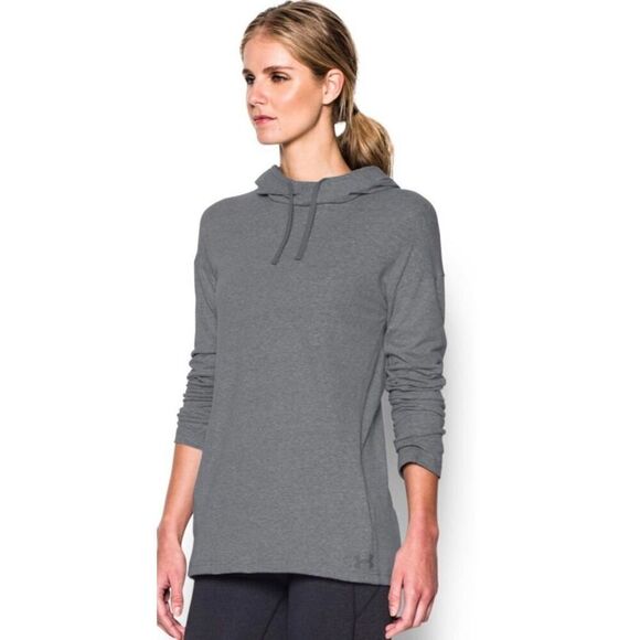 UNDER ARMOUR - L Sz S - NWT Heat Gear Woman's Stadium Hoodie in Graphite - Picture 16 of 16